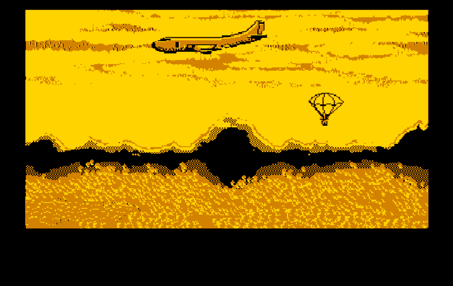 Metal Gear IBM PC/Compatibles Screenshot: Game introduction.