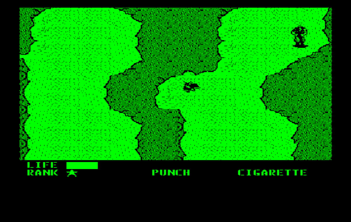 Metal Gear IBM PC/Compatibles Screenshot: There are occasionally multiple paths to explore...