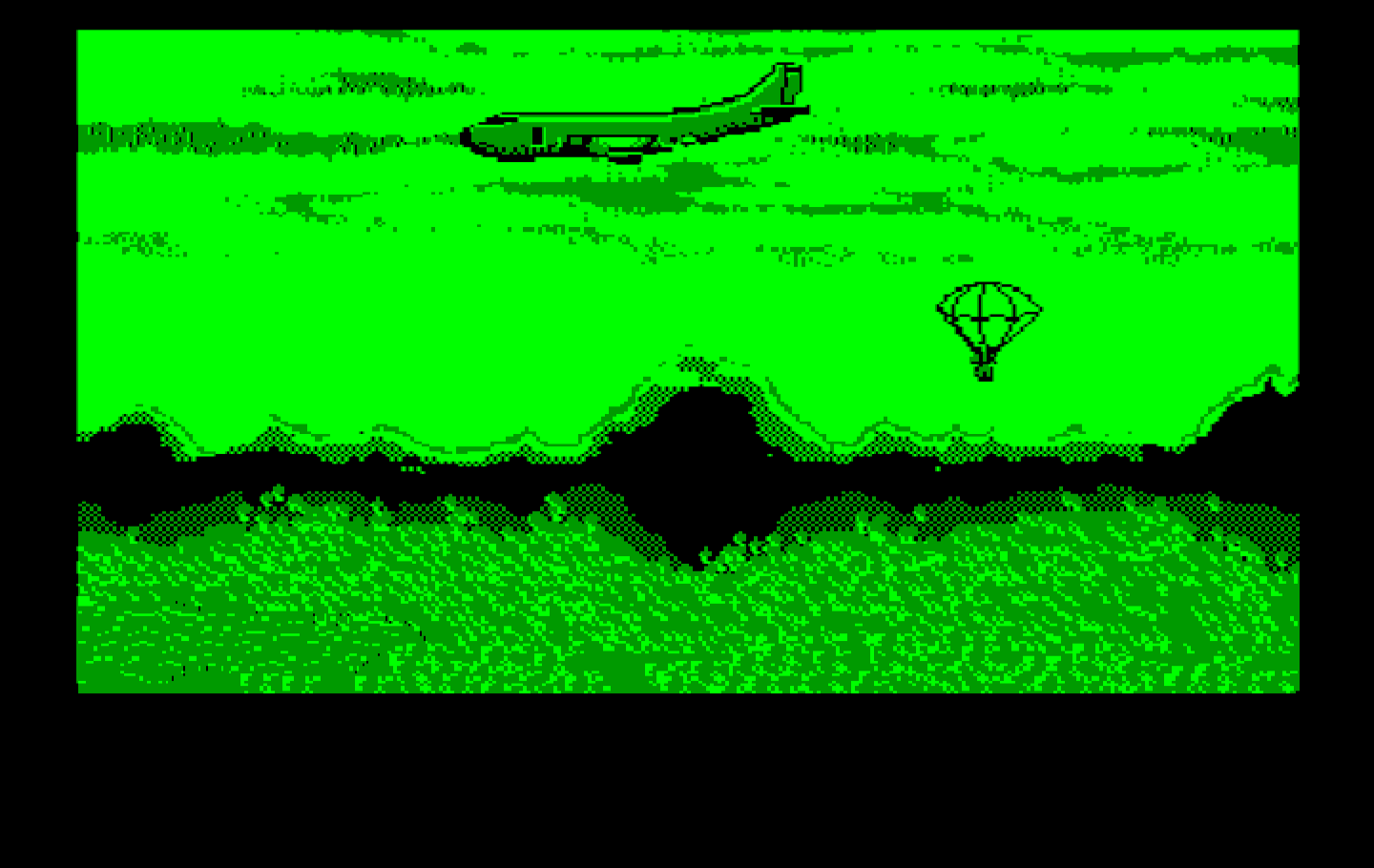 Metal Gear IBM PC/Compatibles Screenshot: Game introduction.