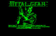 Metal Gear for IBM PC/Compatibles - Title screen.
