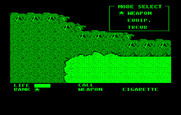 Metal Gear for IBM PC/Compatibles - One of the in-game menus...