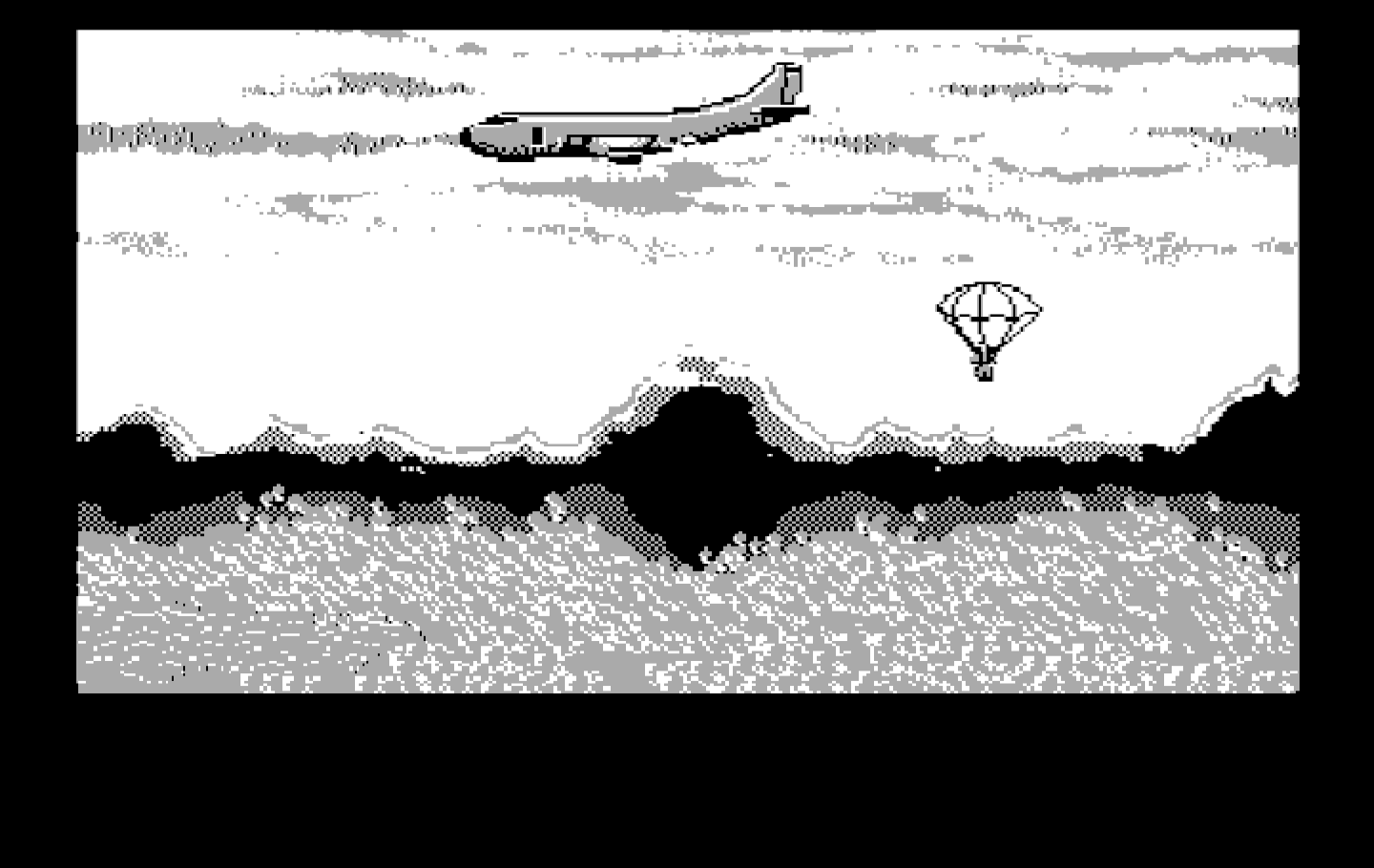 Metal Gear IBM PC/Compatibles Screenshot: Game introduction.