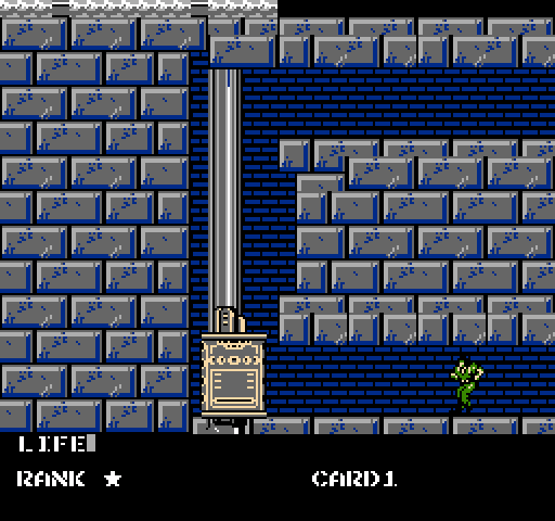 Metal Gear NES / Famicom Screenshot: Take the elevator up to the next floor...