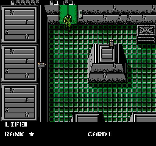 Metal Gear NES / Famicom Screenshot: Watch out for this security system!