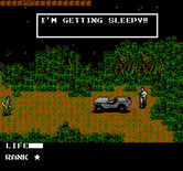 Metal Gear for NES / Famicom - This guard is sleepy...an excellent opportunity to sneak past him!