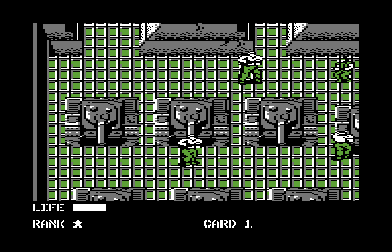 Metal Gear Commodore 64 Screenshot: More guards...
