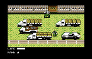Metal Gear for Commodore 64 - Time to break into the first building...