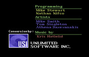 Metal Gear for Commodore 64 - Credits screen.
