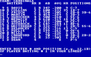 Computer Baseball for IBM PC/Compatibles - Creating my roster.