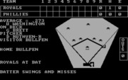 Computer Baseball for IBM PC/Compatibles - Batter swings and misses...
