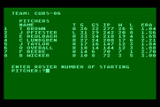 Computer Baseball for Atari 8-bit - Time to setup your team a little more.
