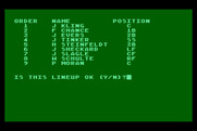 Computer Baseball for Atari 8-bit - Is this lineup ok?