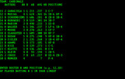 Computer Baseball for IBM PC/Compatibles - Setting the batting order.