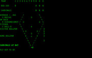 Computer Baseball for IBM PC/Compatibles - Fly out at left field...