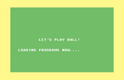 Computer Baseball for Commodore 64 - Loading screen.