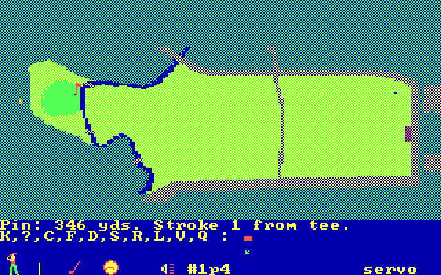 Golf's Best: St. Andrews - The Home of Golf IBM PC/Compatibles Screenshot: Ready to tee off.