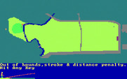 Golf's Best: St. Andrews - The Home of Golf for IBM PC/Compatibles - My shot went out of bounds.