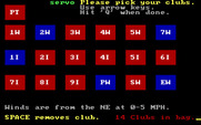 Golf's Best: St. Andrews - The Home of Golf for IBM PC/Compatibles - Club selection.