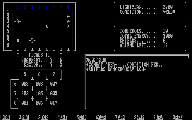 Space Guardian IBM PC/Compatibles Screenshot: Your command, captain?