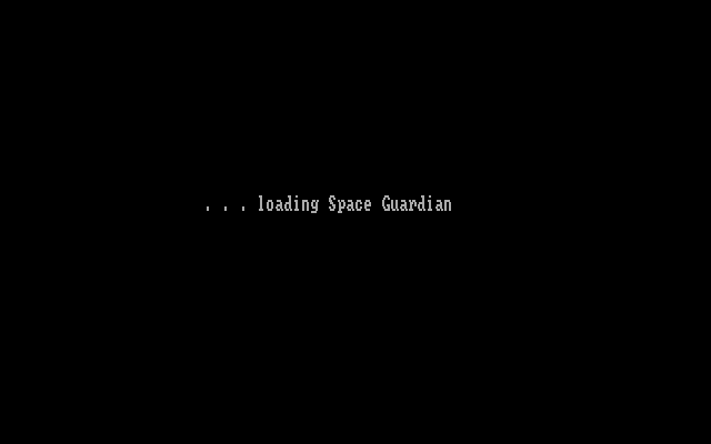 Space Guardian IBM PC/Compatibles Screenshot: Game loading...