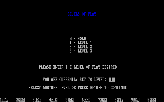 Space Guardian IBM PC/Compatibles Screenshot: The levels of gameplay.
