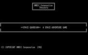 Space Guardian for IBM PC/Compatibles - Title screen.