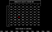 Space Guardian for IBM PC/Compatibles - The cumulative galactic record map.