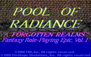 Pool of Radiance for IBM PC/Compatibles - Title screen 2.