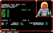 Pool of Radiance for IBM PC/Compatibles - Creating a female elf character.
