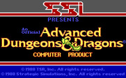 Pool of Radiance for IBM PC/Compatibles - Title screen 1.