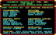 Pool of Radiance for IBM PC/Compatibles - Game credits.