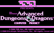Pool of Radiance for IBM PC/Compatibles - Title screen 1.