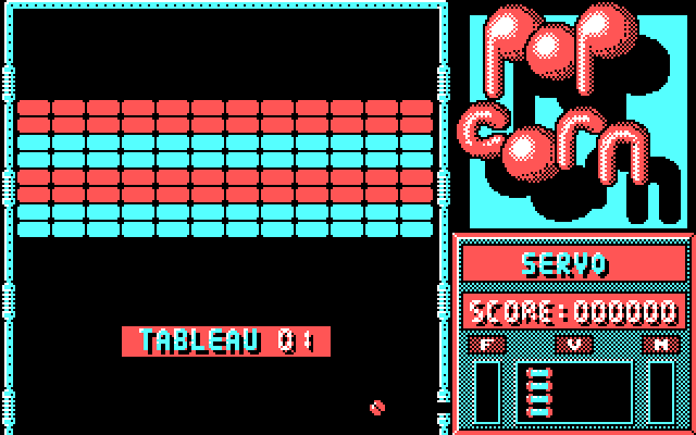 Popcorn IBM PC/Compatibles Screenshot: Beginning level one.