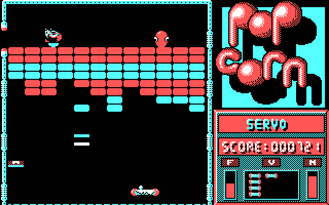 Popcorn IBM PC/Compatibles Screenshot: A game in progress.