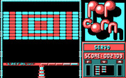 Popcorn for IBM PC/Compatibles - Each level begins with the lift revealing the bricks.