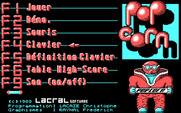 Popcorn for IBM PC/Compatibles - The main menu.