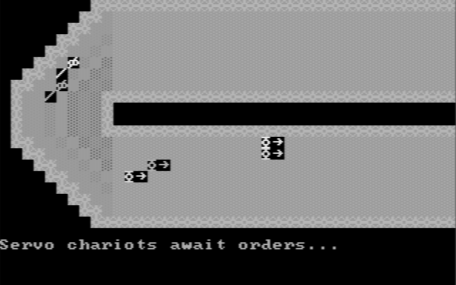 Computer Circus Maximus IBM PC/Compatibles Screenshot: Awaiting orders...