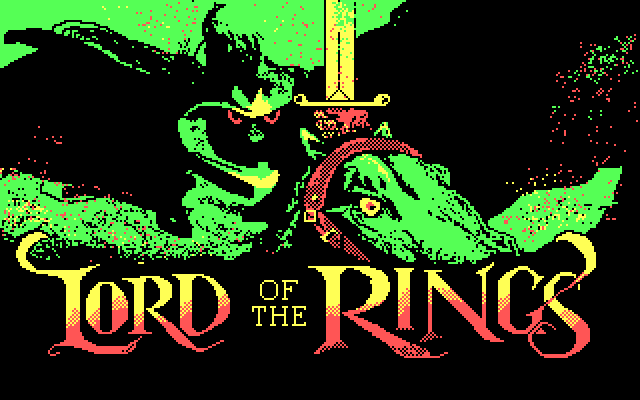 Fellowship of the Ring, The IBM PC/Compatibles Screenshot: Title screen.