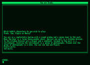 Fellowship of the Ring, The for Amstrad PCW - Game start.