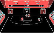 GBA Championship Basketball: Two-on-Two for IBM PC/Compatibles - Score is tied now...