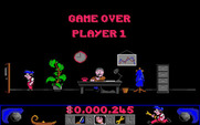 Night Shift for Amiga - Game over.