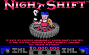 Night Shift for Amiga - Title screen.