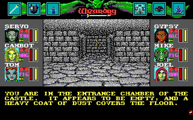 Wizardry: Bane of the Cosmic Forge IBM PC/Compatibles Screenshot: Beginning the game.