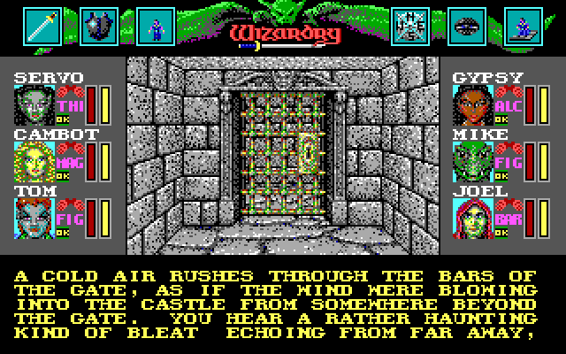 Wizardry: Bane of the Cosmic Forge IBM PC/Compatibles Screenshot: Where does this door lead?