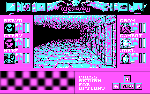 Wizardry: Bane of the Cosmic Forge IBM PC/Compatibles Screenshot: Lost in the dungeon.