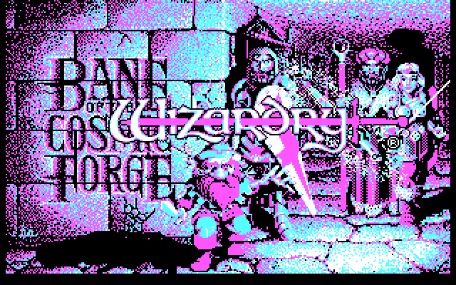 Wizardry: Bane of the Cosmic Forge IBM PC/Compatibles Screenshot: Title screen.