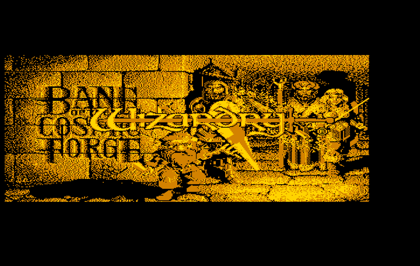 Wizardry: Bane of the Cosmic Forge IBM PC/Compatibles Screenshot: Title screen.