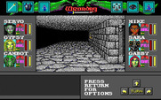 Wizardry: Bane of the Cosmic Forge for Amiga - Exploring the dungeon...