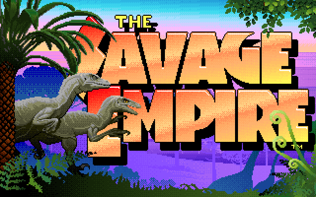 Worlds of Ultima: The Savage Empire IBM PC/Compatibles Screenshot: Savage Empire title screen.