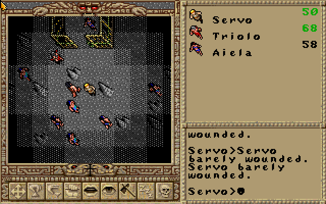 Worlds of Ultima: The Savage Empire IBM PC/Compatibles Screenshot: Battle time...